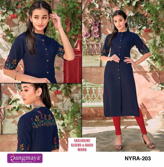 Rangmaya Nyra 2 Latest Regular Wear Designer Kurti Collection